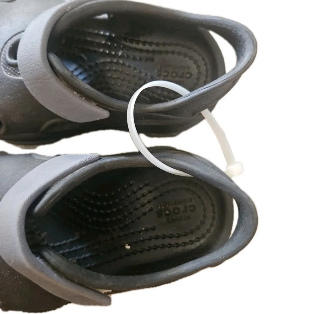 Crocs Black Classic All-Terrain Toddler Boys’ Clogs C7 Durable Slip-On Clog C7
